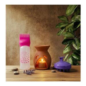 Scalp Massage , Herbal Oil Bar & Oil Applicator Set